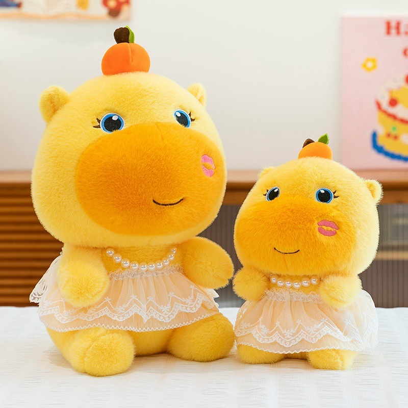 嘟嘟水豚新款情侣毛绒玩具呆萌婚纱西装卡皮巴拉恩爱公仔礼物批发|undefined