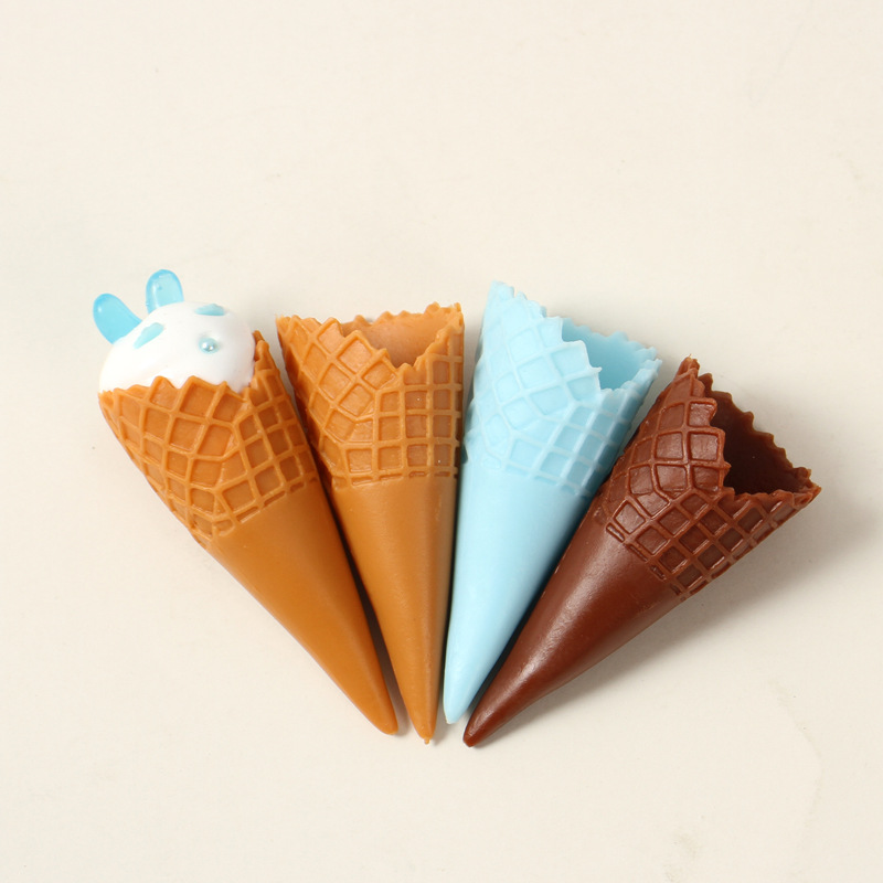 Simulation food and play crispy cone cone ice cream receptacle model toy diy cream glue material Accessories Wholesale