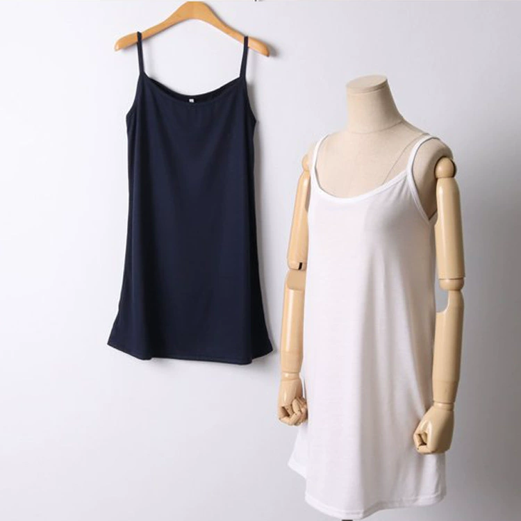 Камзол Женская Базовая верхняя одежда Топ Без Рукавов универсальная Сексуальная Модальная черно-белая камзол Женская Студенческая внутренняя одежда
