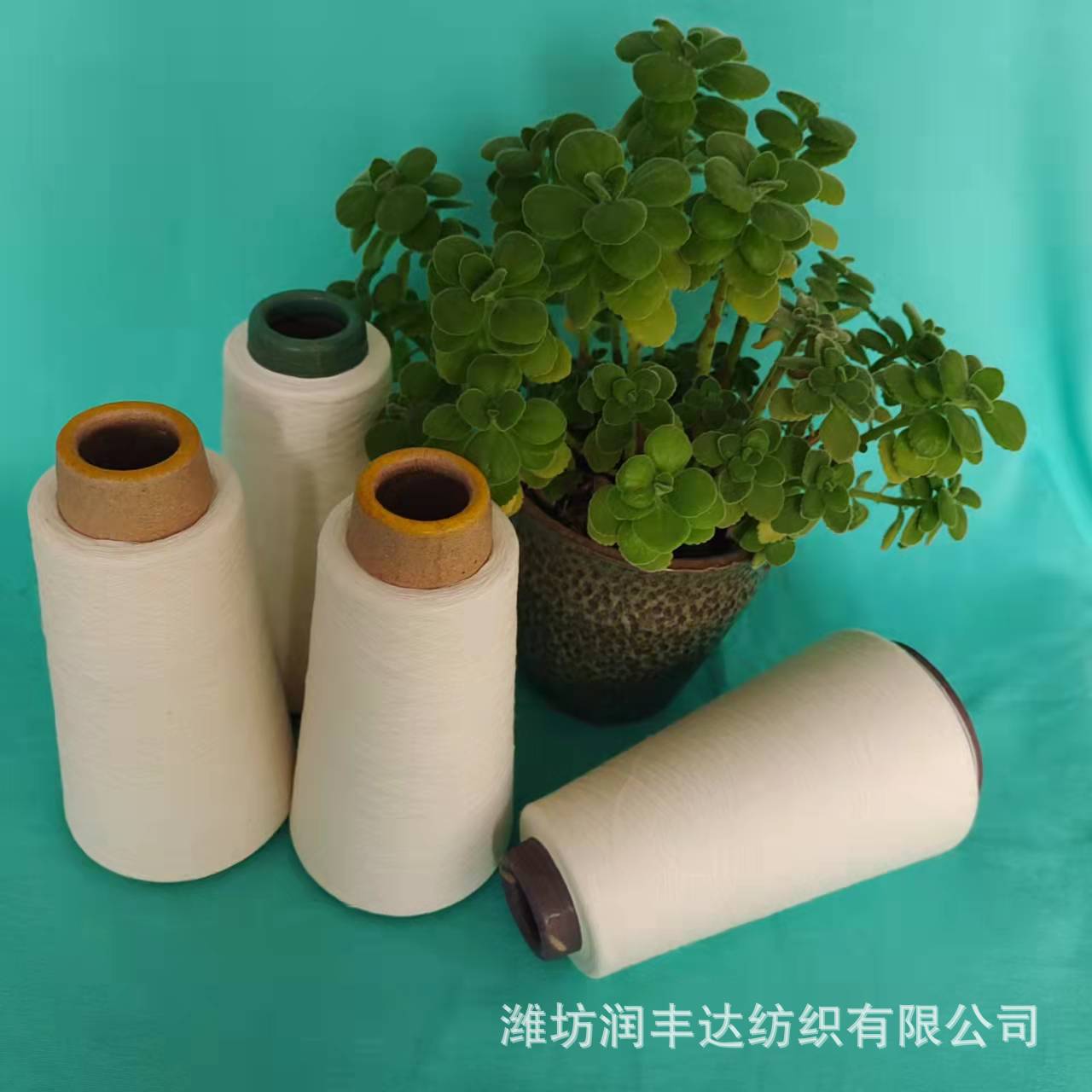 润丰达优富涤纶纱涤纶中空纱筒纱仿羊绒纱膨体白腈涤纱膨体腈棉纱