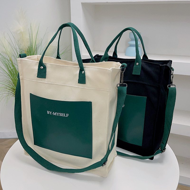 Autumn New thickened lined canvas bag Mori shoulder bag book packing student class commuter bag portable cloth bag