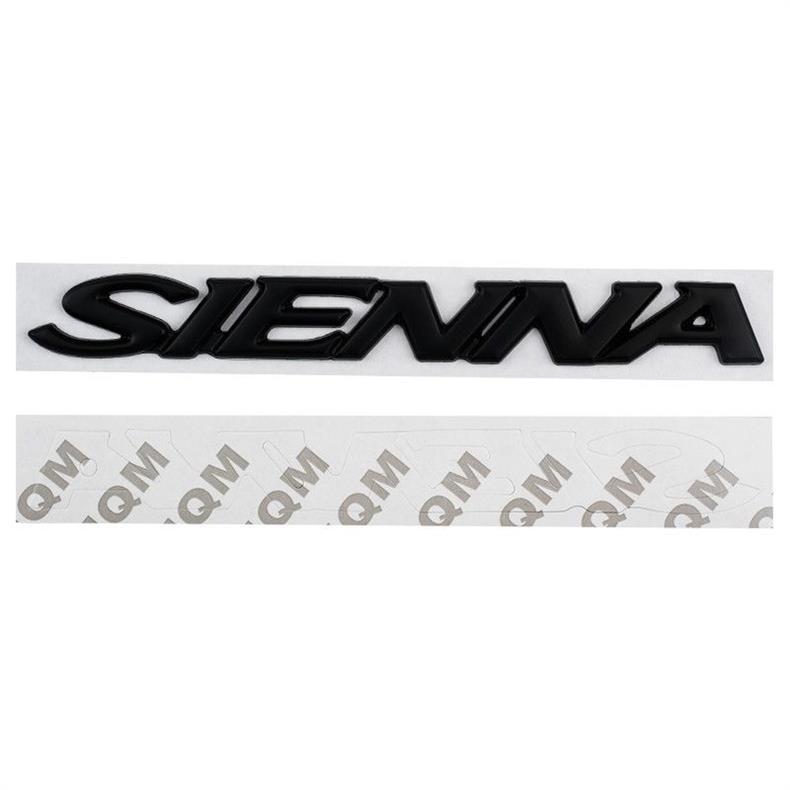 Suitable for modification of the new Toyota Sienna, rear emblem SIENNA car sticker, English metal personalized car badge