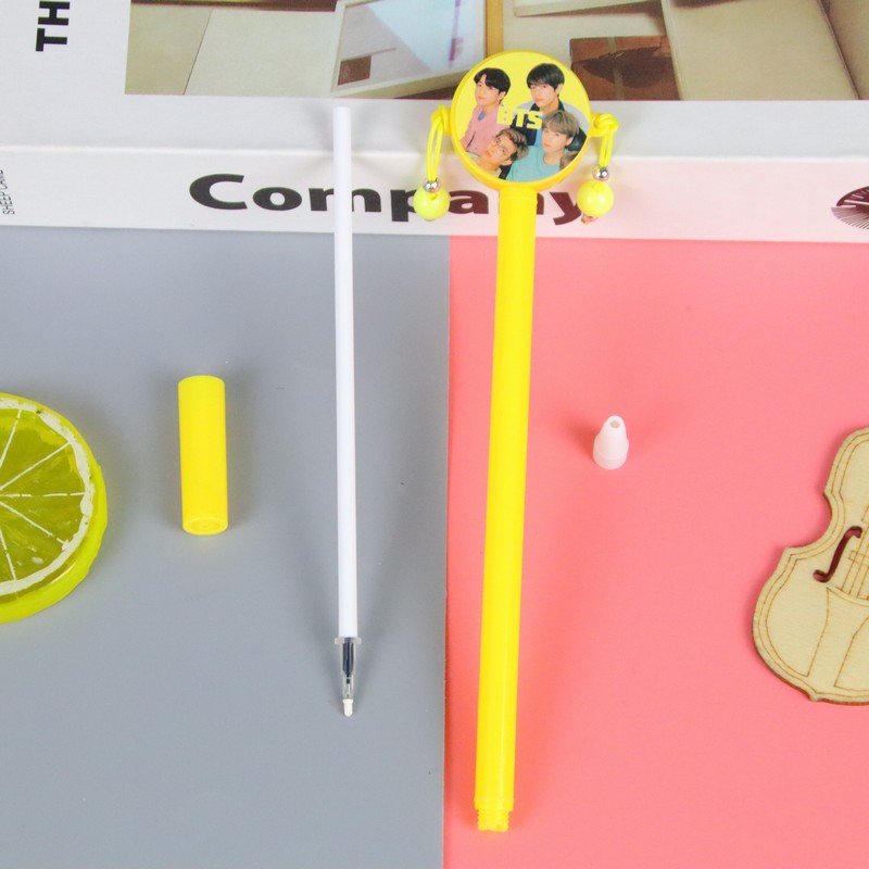 Creativo pequeño papelería fresca personaje sonajero pluma de góner dibujos animados estudiante herramienta de escritura pluma a base de agua al por mayor