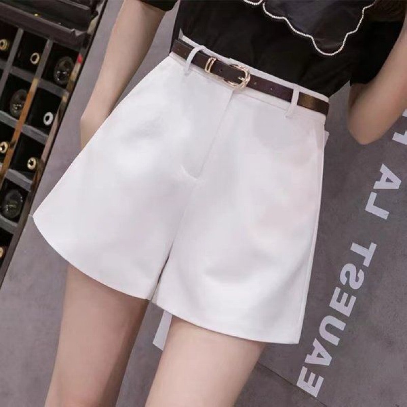 2022 Spring and Summer New Fashion Casual Pants Women's Korean-style High Waist High-grade Wide-leg Pants Shorts Sports Pants