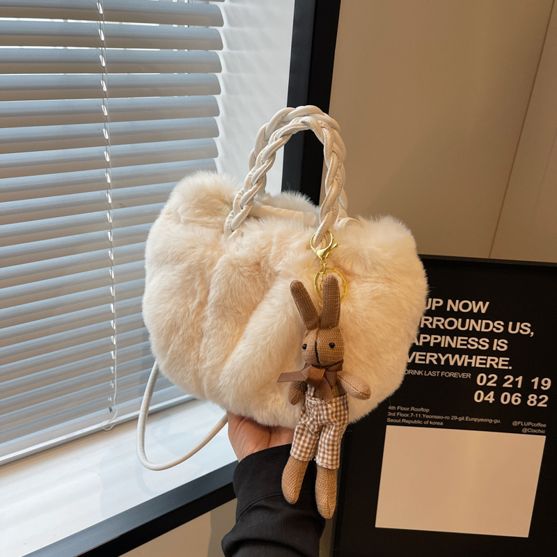 Borse in peluche da donna - Nuove borse a tracolla eleganti e squisite, borse a tracolla, design comodo e chic, perfette per lo shopping e gli appuntamenti_voghion.com