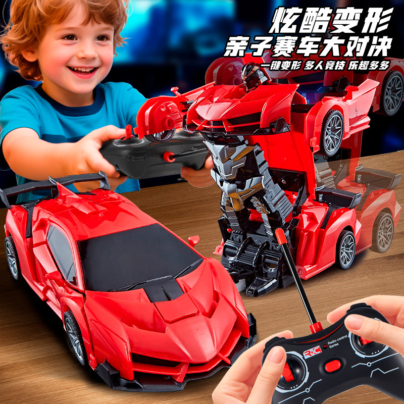 Children's Transforming Remote Control Car Robot Toy Car Model for Boys and Girls, Realistic Design, Holiday Gift