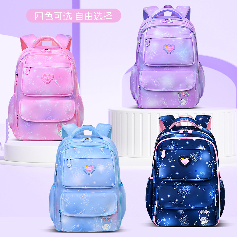 Sesame Baby New School School Mochila 1-3-6 Grados Cute Children's Mochila Mochila ligera de ocio