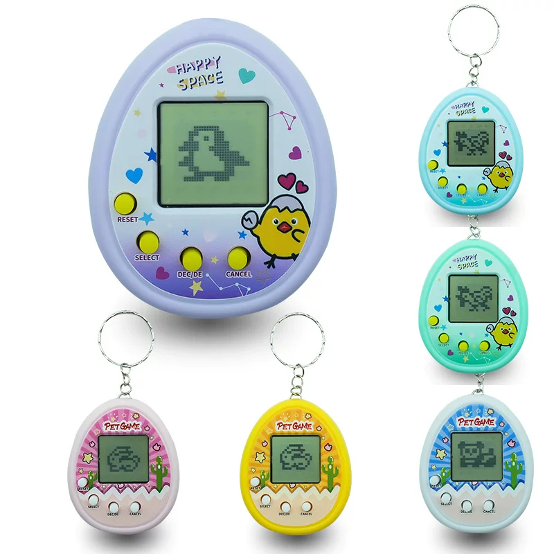 Электронный Тамагочи, мини-игровая консоль, игрушка, брелок, питомец, ностальгия
