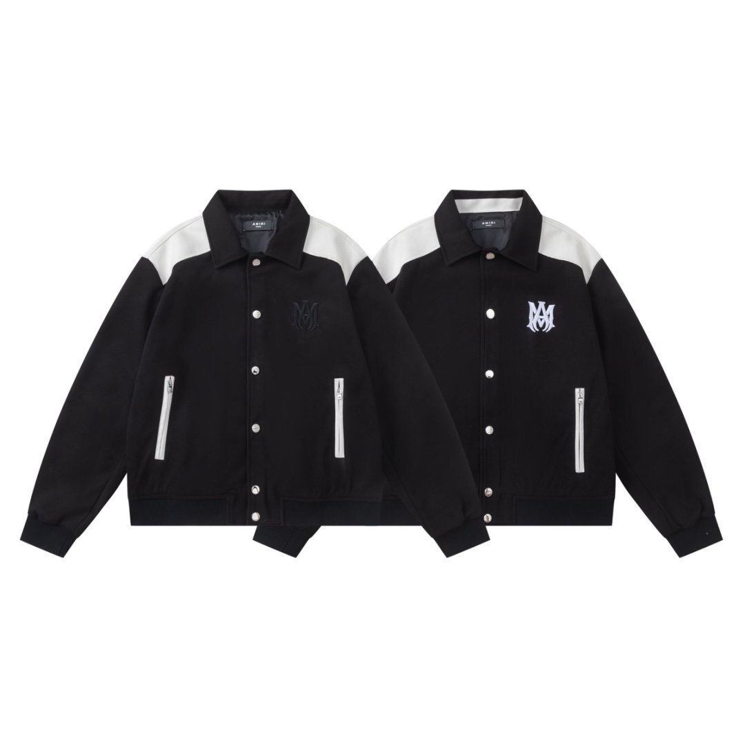 2025秋冬新款 AMI 刺绣LOGO休闲棒球服外套男女同款一件批发代发