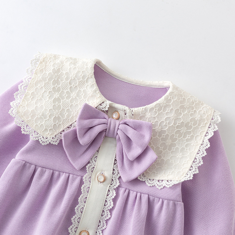 Ropa de bebé para primavera y otoño, ropa para niña de un año, ropa infantil estilo otoño, ropa de bebé de manga larga clase A para gatear