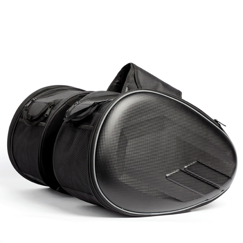 Motorcycle Saddle Bag, Helmet Bag, Waterproof Rear Seat Side Bag, Hanging Bag, Pannier Bag, Long-Distance Motorcycle Travel Luggage Bag, Motorcycle Equipment