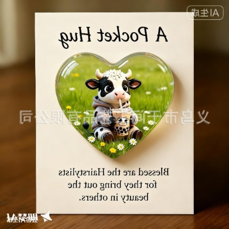 Colgante transfronterizo nuevo colibríes amor animal acrílico regalos de regalo de día de la enfermera regalos de día de San Valentín regalos 2D