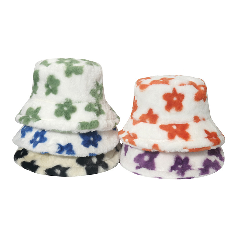 Women's Fashion Flower Sewing Flat Eaves Bucket Hat display picture 1