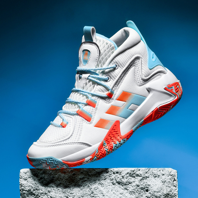 Zapatos de baloncesto anti-deslizante al aire libre de la ciudad, zapatos deportivos de rebote transfronterizos de tamaño medio para hombres