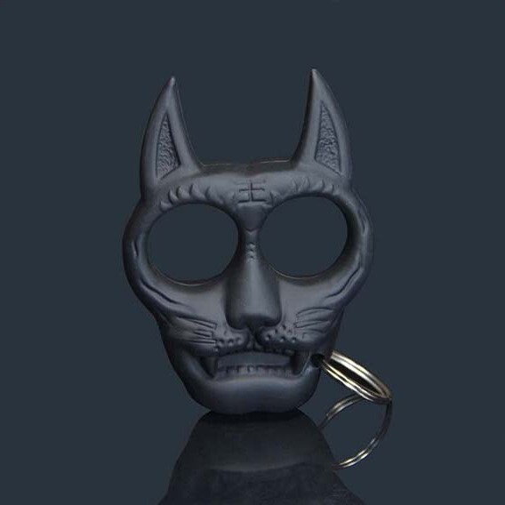 Keychain Defense Finger Buckle Ring Men's and Women's Self-Defense Finger Tiger Anti-Wolf Women's Self-Defense Portable Portable Car Broken Window