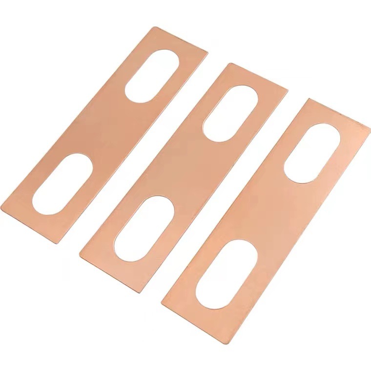 厂家专供接地铜片 线槽跨接铜片 跨接地铜片 桥架防静电接地铜片