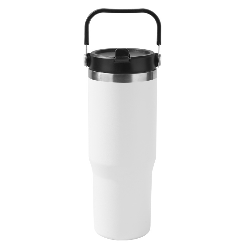 Cruz-frontera 30oz coche taza de gran capacidad de acero inoxidable aislamiento térmico helado taza conveniente coche taza de agua fábrica al por mayor