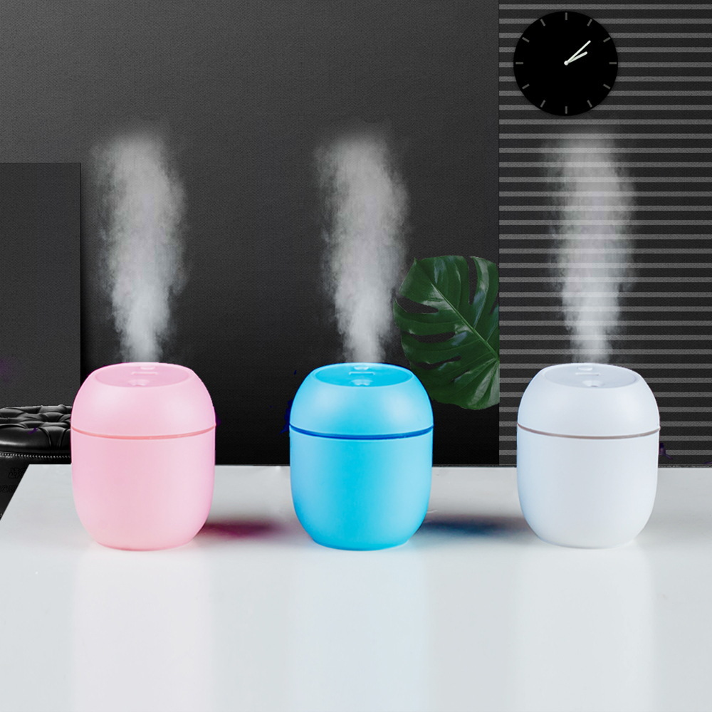 Mini USB Humidifier, 0.5L Small Cool Mist Diffuser For Desk, Bedroom, Travel, Auto Shut-Off, 2-8H Timer, 36dB Quiet, Gift (Pink/White/Blue)_voghion.com