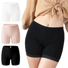 安全裤女款无痕防走光平角内裤不卷边高腰塑形透气抑菌女士打底裤