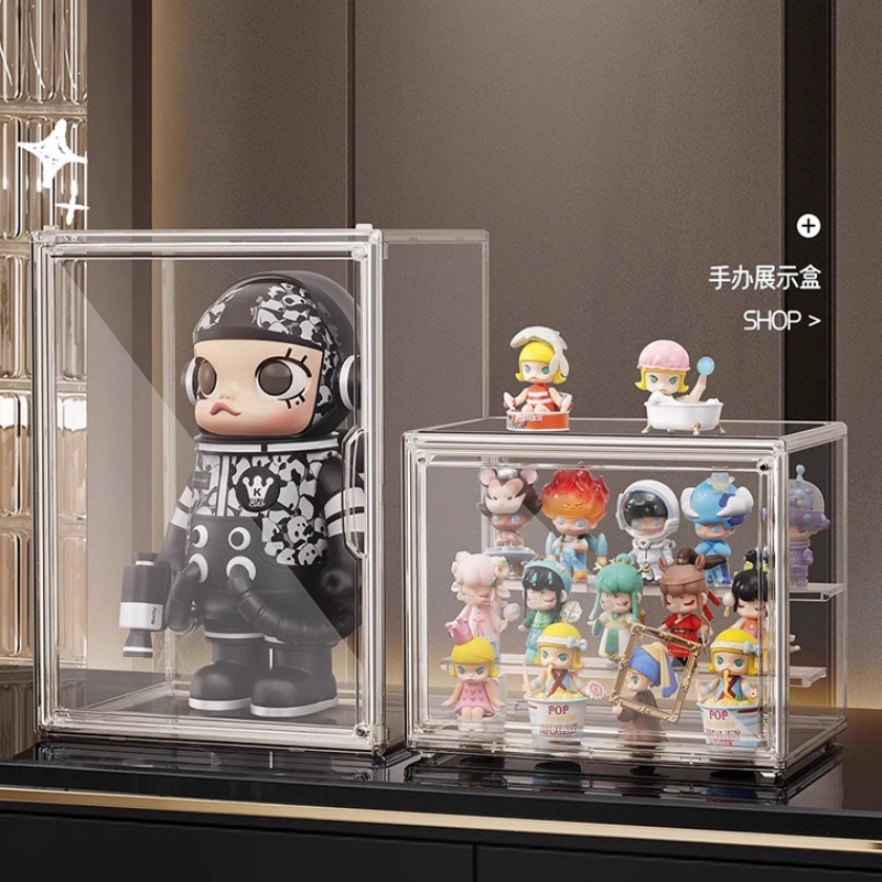 ブラインドボックス展示棚レゴ置物モデル棚アクリルバブルマット手作り防塵透明収納ボックス|undefined