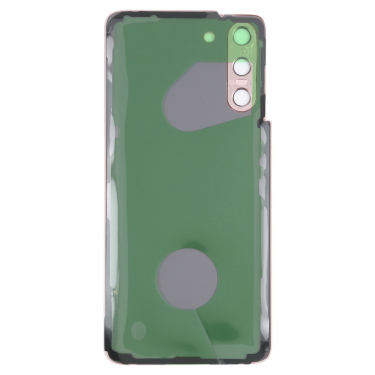 Para Samsung para Galaxy S21 5G Batería cubierta trasera con anillo de fase