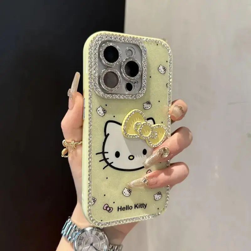 新款卡通KT猫蝴蝶结适用iPhone16手机壳苹果15promax可爱14/13硬|undefined