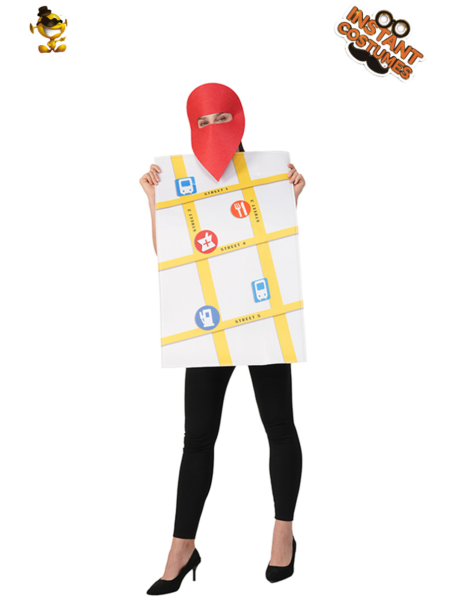 Mapa para adultos de Halloween Indicaciones Disfraces de vestir Disfraces de fiesta COSPLAY Disfraces de escenario