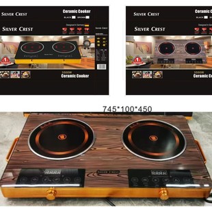 Cross-Border Double-Head Electric Ceramic Stove 3500W High-Power Intelligent Timed Heating Without Picking Pots Middle East Double-Head Electric Stove