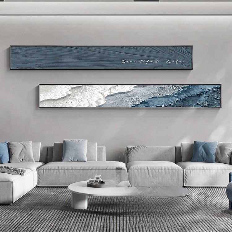 Modern Minimalist Living Room Decorative Painting Abstract Texture Sofa Background Wall Painting Bedroom Bedside Hanging Painting Wabi-Sabi Style Mural