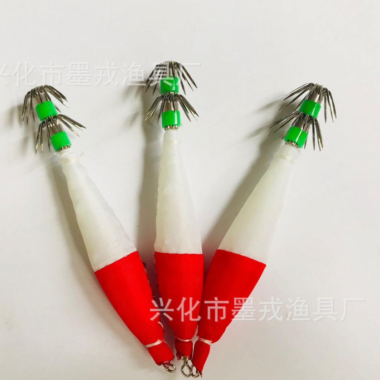 夜光鱿鱼2.5#海钓木虾布卷鱿鱼钩章鱼钩针路亚饵可定制软饵