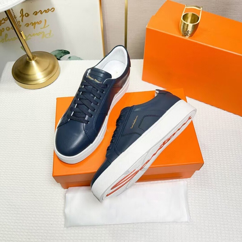 European Men's Shoes 2025 New Genuine Leather Sneakers Round Toe Light Luxury Fashion Casual Easiest Matching White Shoes Men