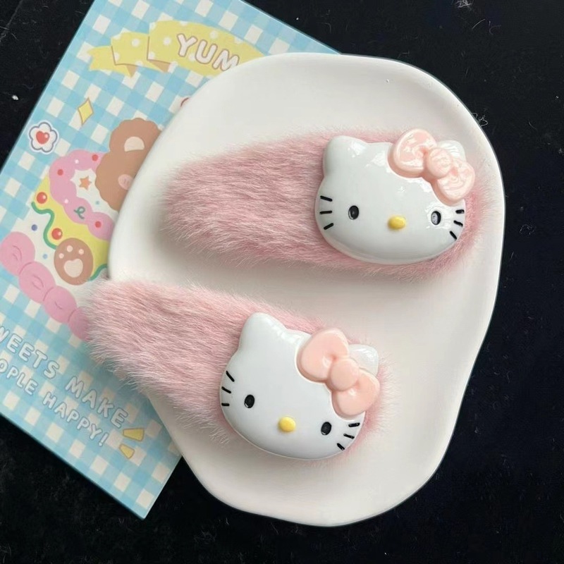 秋冬のぬいぐるみkt猫のヘアピン|undefined