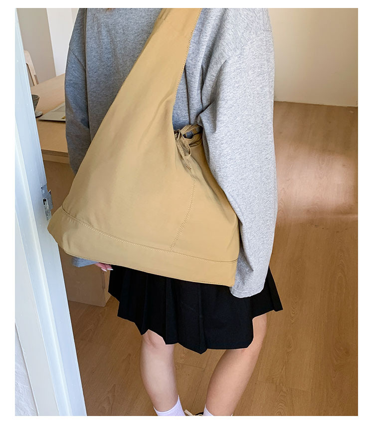 Commuting large-capacity nylon fabric bag for women, 2025 new style casual and versatile single-shoulder bag, fashionable tote bucket bag undefined