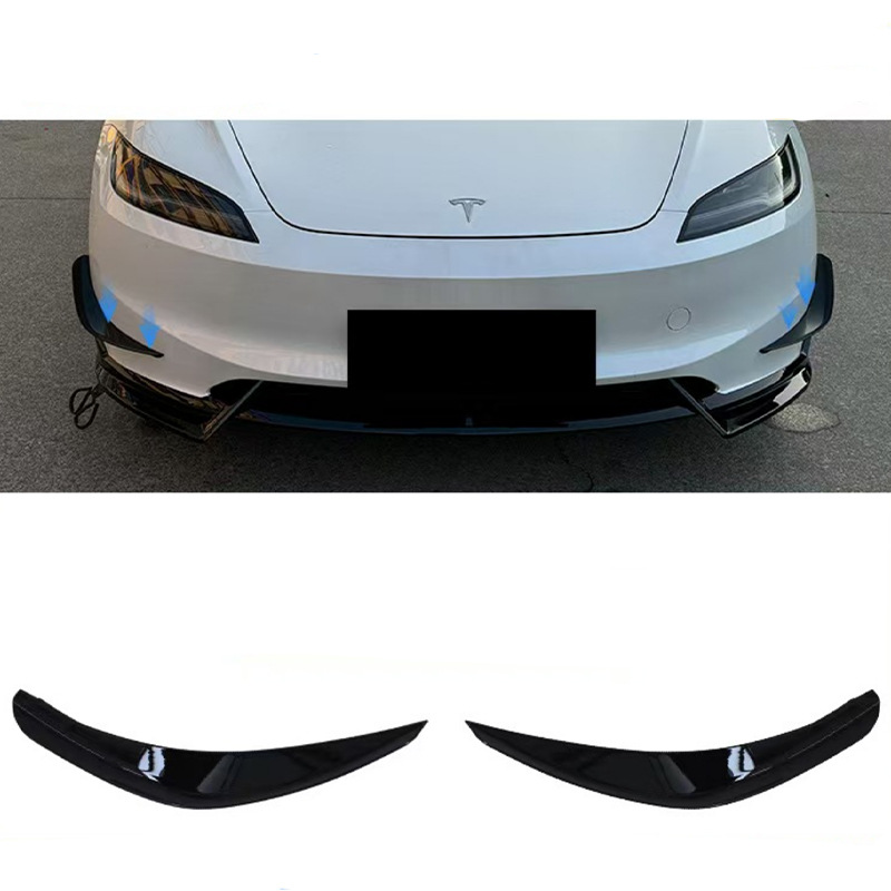 Suitable for Tesla 2023+ New Model 3 Air Knife Modified Front Bumper Spoiler Decorative Accessories