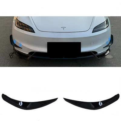 Suitable for Tesla 2023+ New Model 3 Air Knife Modified Front Bumper Spoiler Decorative Accessories