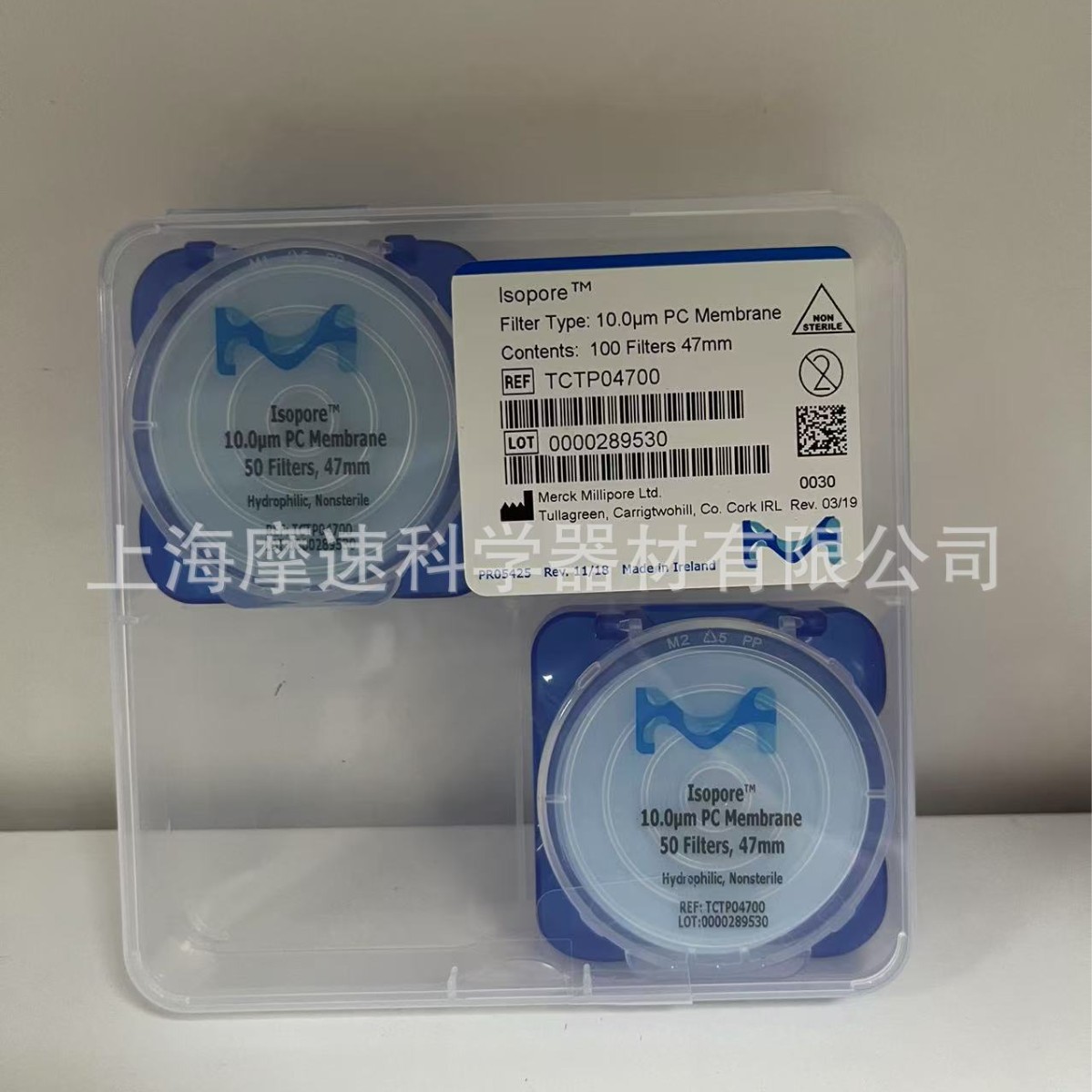 TCTP04700 10UM 聚碳酸酯微孔滤膜MILLIPORE