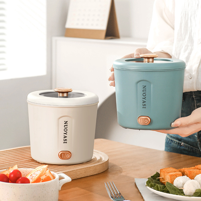 Mini Electric Cooker 220V Dormitory Small Electric Cooker Instant Noodle Cooker All-In-One Household Cooker Small Electric Hot Pot Electric Cooker Electric Hot Pot