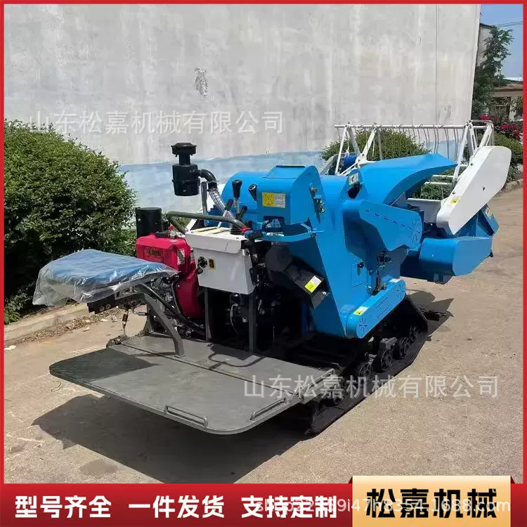 家用履带式稻麦联合收割机小型农用收割水稻小麦机套种黄豆收获机