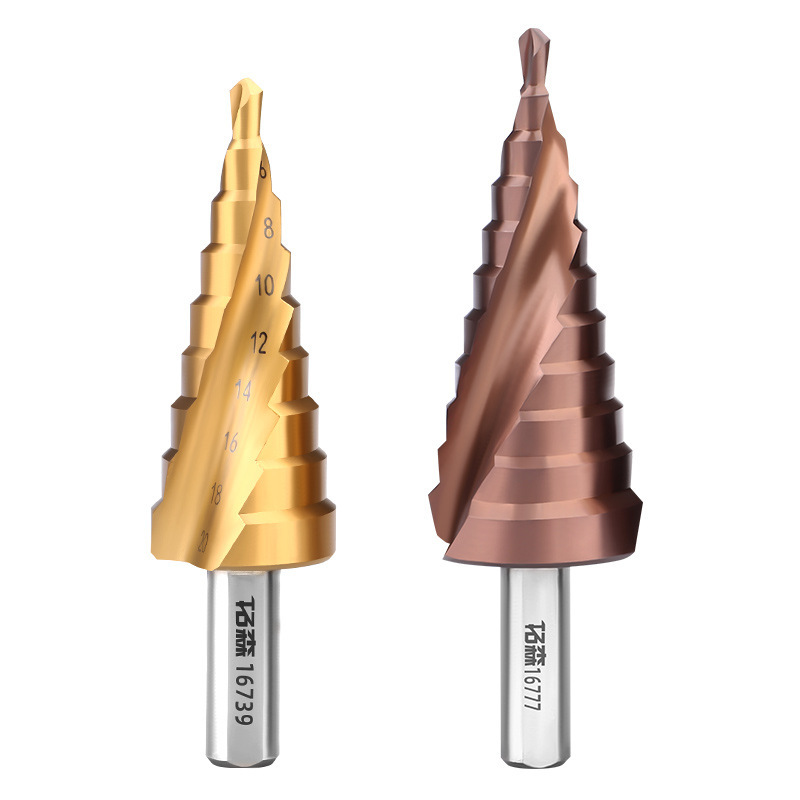 탁손 탑 드릴 고속 강철 다기능 나선형 단계 드릴링 리머 철 스테인리스 금속 구멍 개방