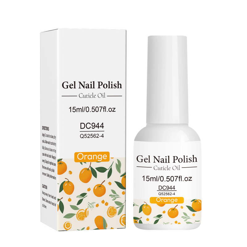 Cross-Border Gel Nail Polish Orange-Flavored Nail Polish Gel, Fragrant Nail Edge Oil, Nail Care Nutritional Oil 15ml