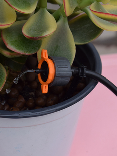 Drip Irrigation Dripper with Adjustable Flow Rate, 2 Adjustable and Washable Agricultural Orchard Flow Stabilizer Drippers, 4L Irrigation Micro-Spray Nozzle, 8 Liters