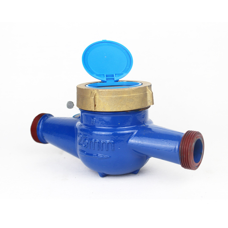 现货批发旋翼湿式机械水表螺纹铸铁水表家用小区自来水表DN32-50