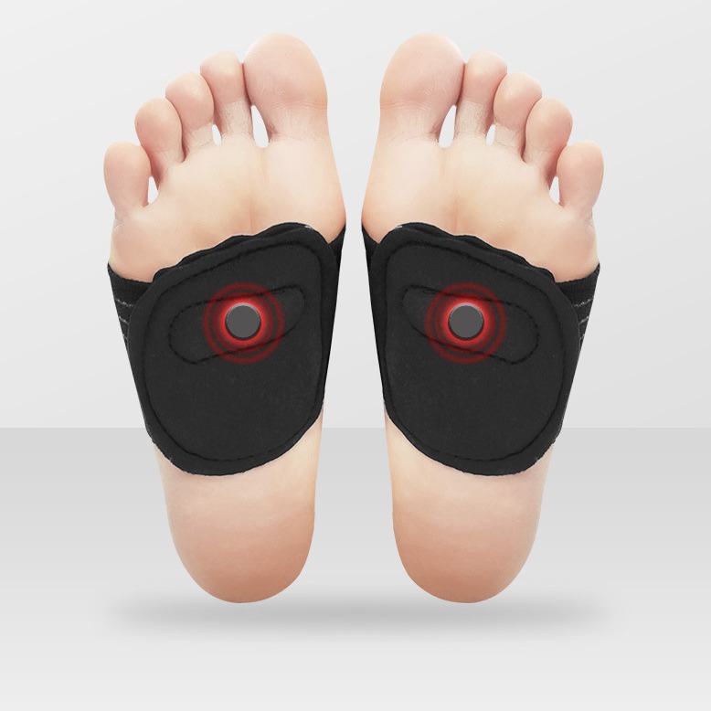 Almohadilla magnética para masaje de pies de verano, soporte para pies planos, protector de pies que absorbe los golpes, vendaje elástico, almohadilla deportiva para el antepié