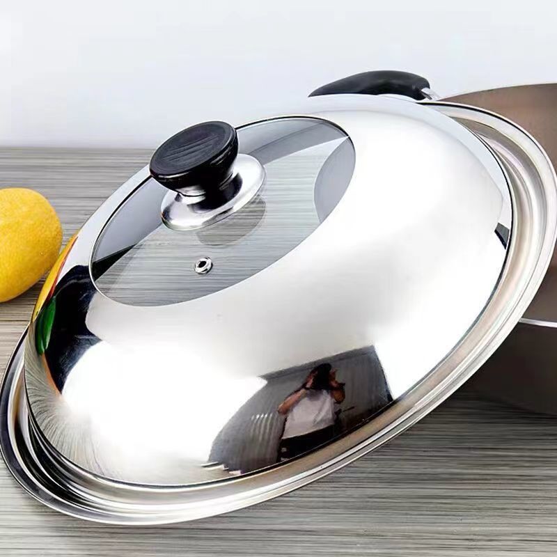 锅盖圆盖通用盖配盖万能盖通用通用型锅盖加高电热锅炖锅炒锅锅盖