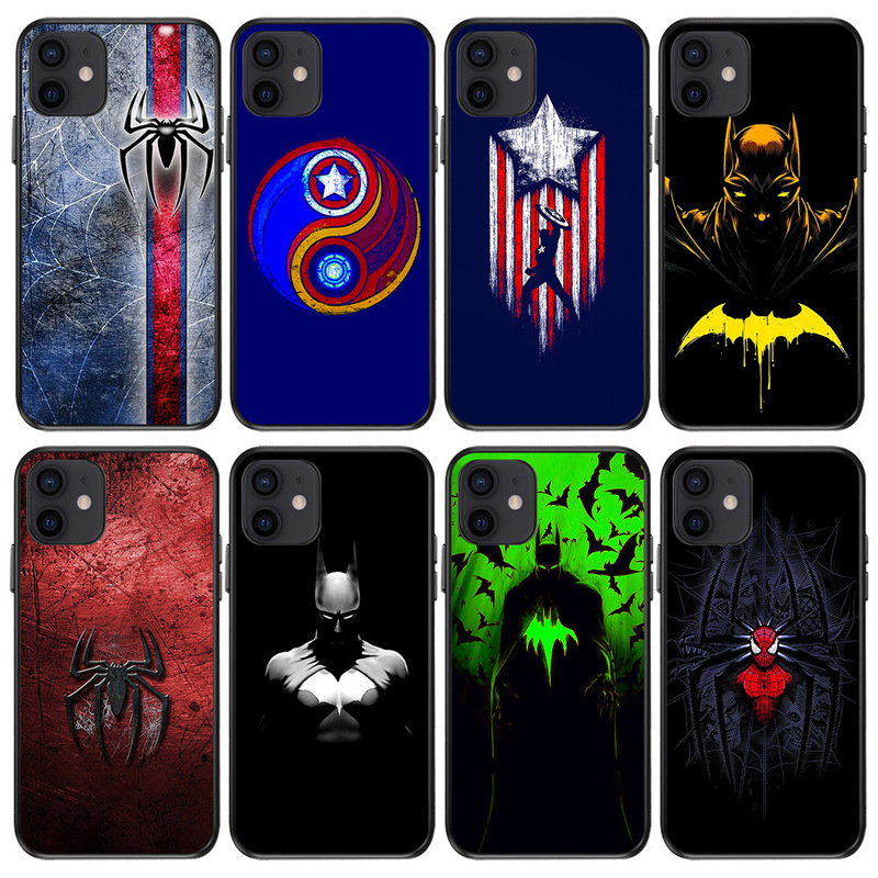 Foreign Trade Batman 15 Shield Iron Man Peripheral Phone Case for XRiPhone New Spider-Man Phone Case