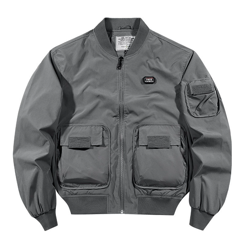 Autumn baseball sports jacket, oversize