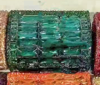Túi clutch nữ đính đá rhinestone dạ hội cầm tay — Màu Sâm panh, Đế Vàng Kim Cương, Nền vàng kim cương trắng, Vàng kim AB chi tiết 22