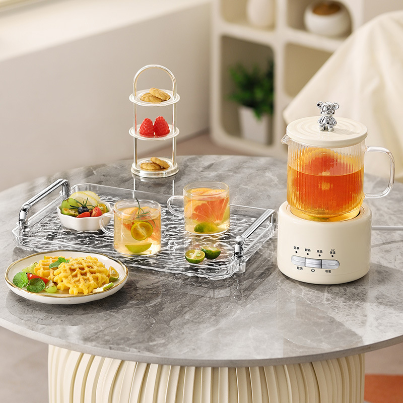 Multifunctional Health Pot Small Home Glass Tea Maker Office 1-2 People Mini Fully Automatic Stewer