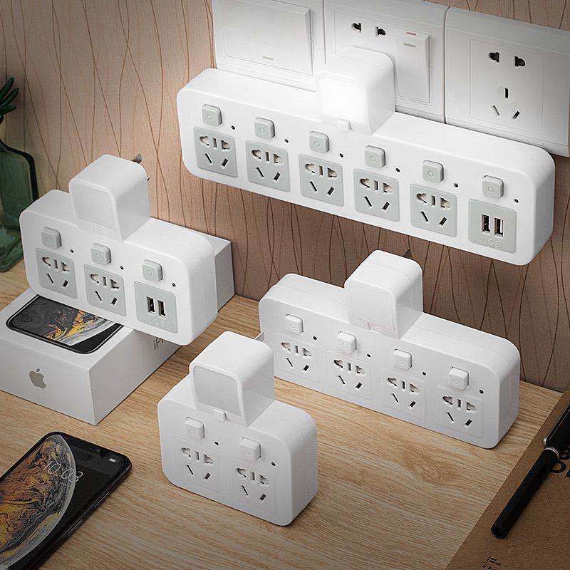 Independent switch Night light wireless socket usb converter socket Platoon and insertion Conversion plugs