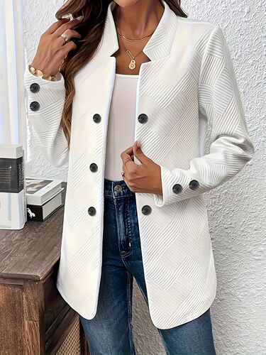 2025 autumn and winter European and American fashion fashion three-button coat top suit